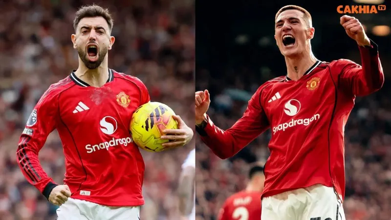 Benjamin Sesko càng đá càng hay trong màu áo Manchester United